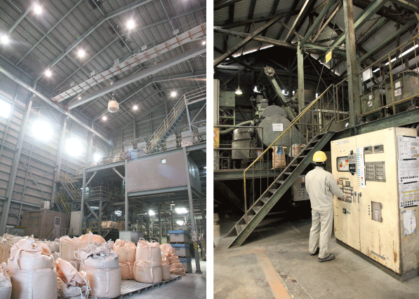 耐火煉瓦の三石ハイセラム製粉工場写真3